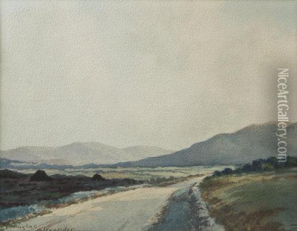 Road To Clifden, Connemara Oil Painting - Douglas Alexander