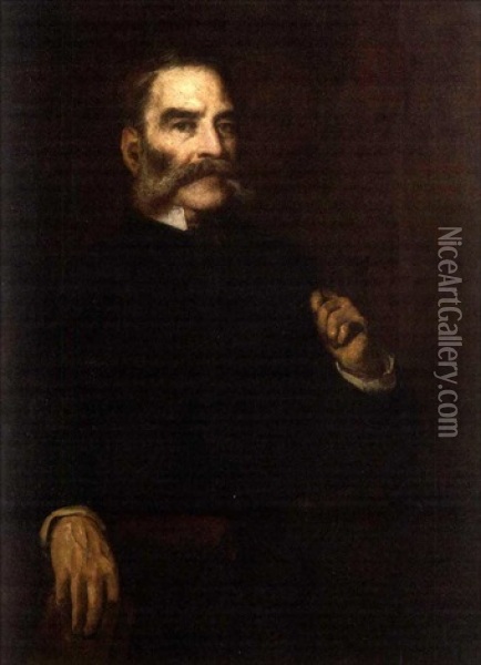 Portrait Of Stephen Payne Nash Oil Painting - Eastman Johnson