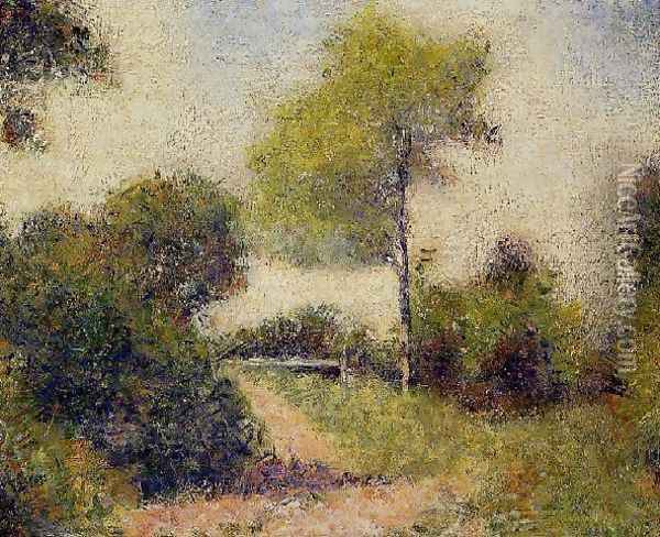 The Hedge Aka The Clearing Oil Painting - Georges Seurat