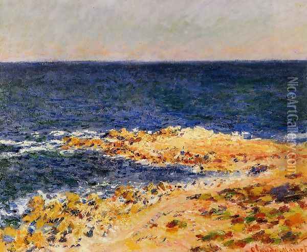 The 'Big Blue' at Antibes Oil Painting - Claude Oscar Monet