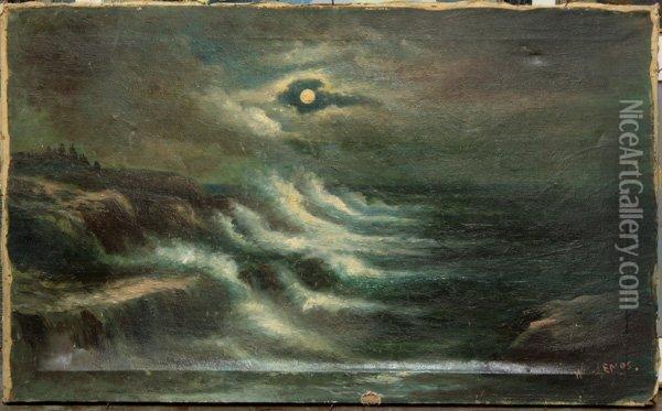 Seascape Oil Painting - William M. Lemos