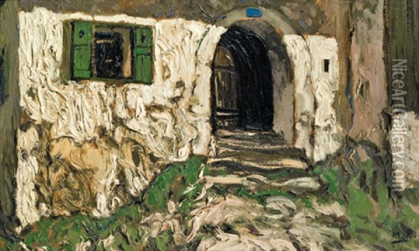 Bauernhaus Oil Painting - Oskar Mulley