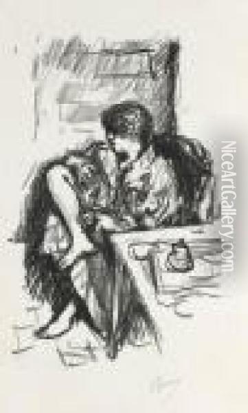 La Toilette Assise Oil Painting - Pierre Bonnard