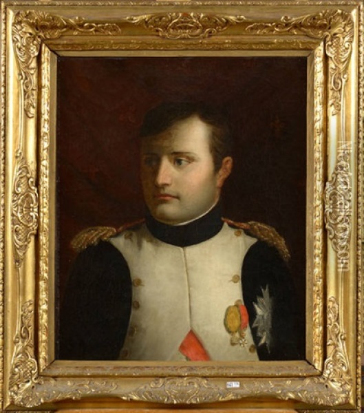 Portrait De Napoleon Bonaparte Oil Painting - Ignace Brice