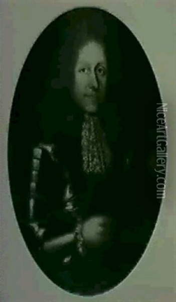 Portrait Of A French Nobleman Oil Painting - Nicolas de Largilliere