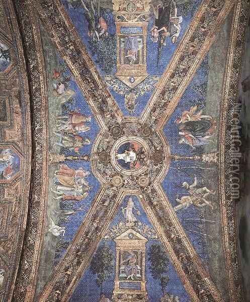 Vault decoration Oil Painting - Bernardino di Betto (Pinturicchio)