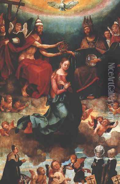 Coronation of the Virgin Mary Oil Painting - Hans Suss von Kulmbach