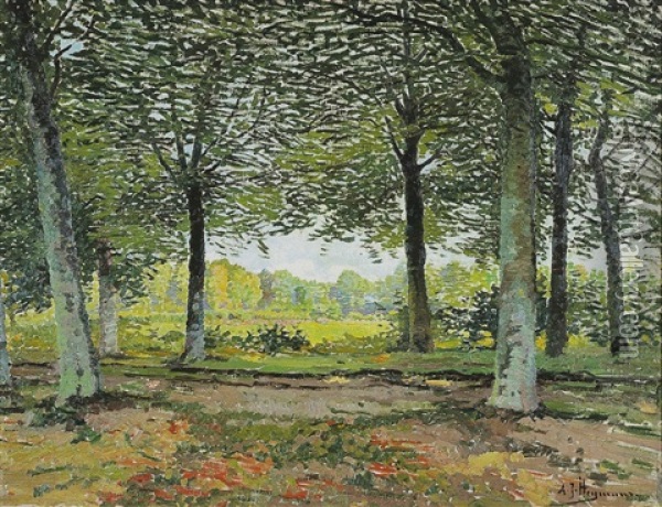 Dreve A Blommerschot, Welchelderzande Oil Painting - Adriaan Josef Heymans