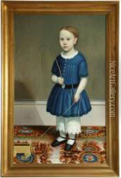 Portrait Of A Boy Oil Painting - Joseph Whiting Stock