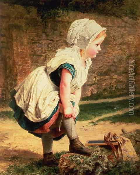 Wait for Me! Oil Painting - Sophie Gengembre Anderson
