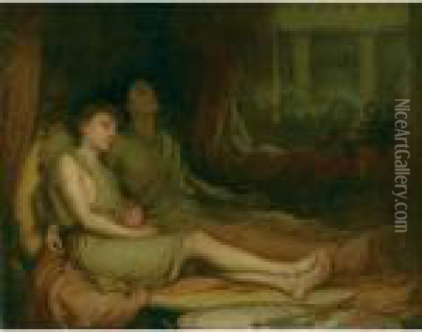 Sleep And His Half-brother Death Oil Painting - John William Waterhouse
