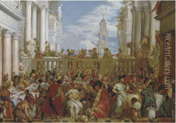 The Marriage At Cana Oil Painting - Paolo Veronese (Caliari)