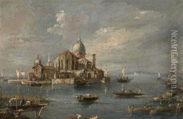 Eglise Sur La Lagune, Venise Oil Painting - Giacomo Guardi