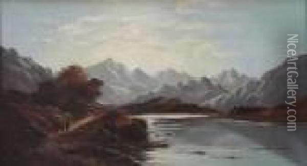 Loch ? Oil Painting - Charles Leslie