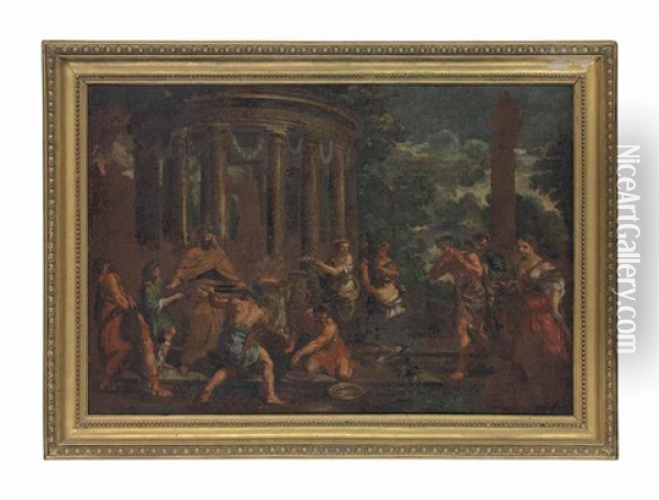 The Sacrifice To Diana Oil Painting - Pietro da Cortona