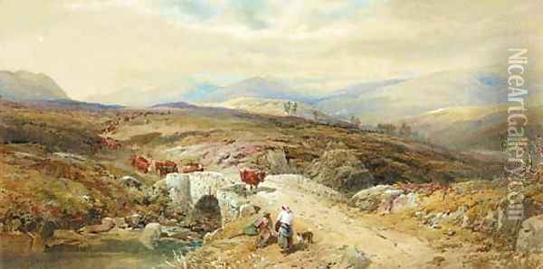 Above Loch Tay Oil Painting - Thomas Miles Richardson, Jnr.