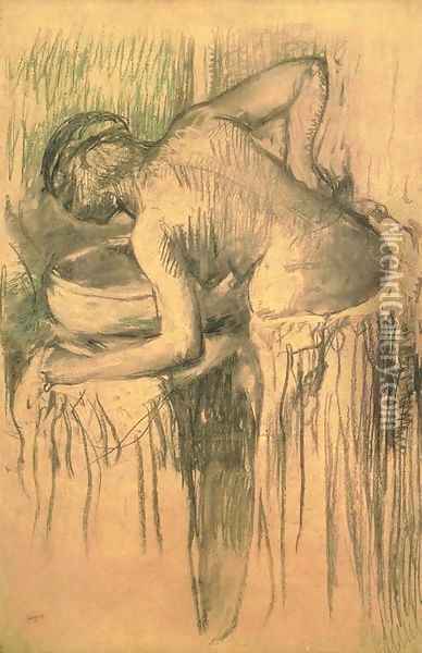 Femme a sa toilette Oil Painting - Edgar Degas