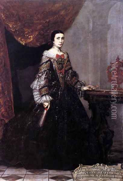 Portrait of Teresa Francisca Mudarra y Herrera Oil Painting - Claudio Coello