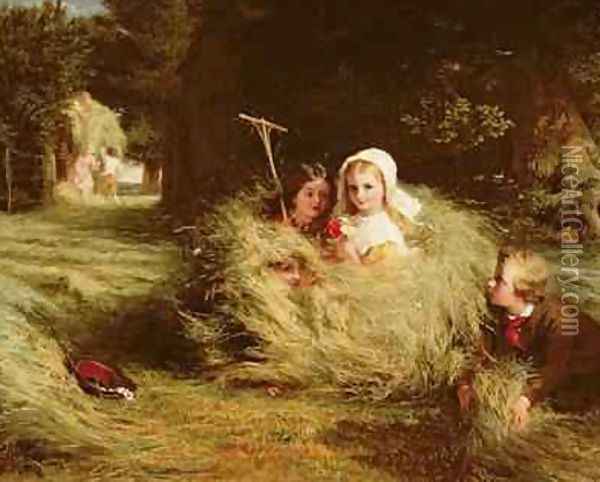 The Nestlings 1870 Oil Painting - George Bernard O'Neill