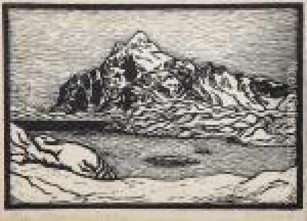 Vagekallen, Lofoten Oil Painting - John Savio