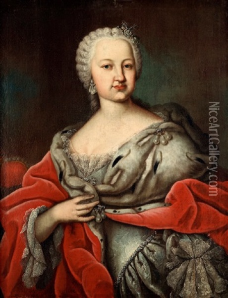 Maria Theresia Av Osterrike Oil Painting - Martin van Meytens the Younger