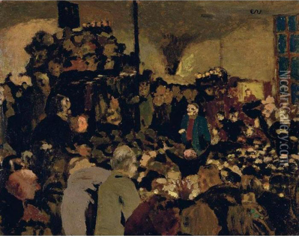 Reunion Electorale Oil Painting - Jean-Edouard Vuillard