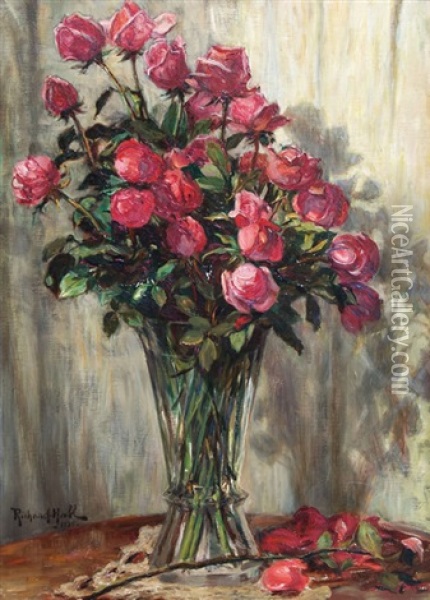 Rosas Rojas Oil Painting - Richard Hall