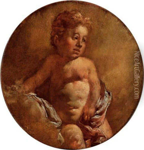 Putto Oil Painting - Giovanni Battista Tiepolo
