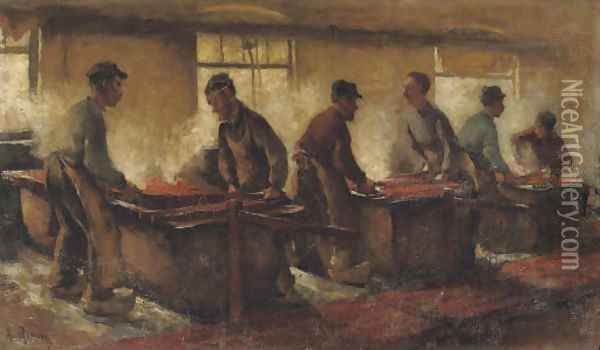 De Krabbers Oil Painting - Alexander Gerhard Anton Ridder Van Rappard