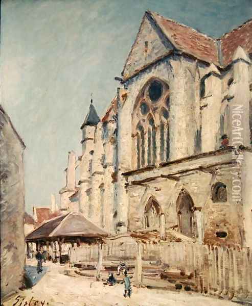 The Church at Moret Oil Painting - Alfred Sisley
