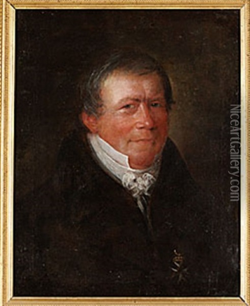 Portratt Av Professor Skytteanus Olof Kolmodin Oil Painting - Per Krafft the Younger