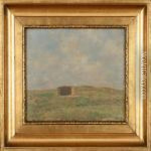 Landscape With Cottage Oil Painting - Julius Paulsen