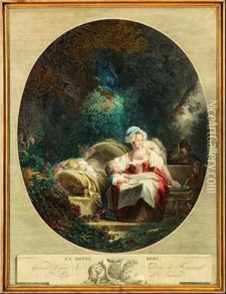 La Bonne Mere Oil Painting - Nicolas De Launay