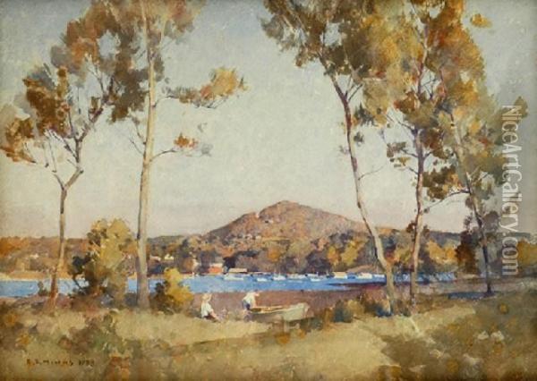 Bushranger Hill Oil Painting - Benjamin Edwin Minns