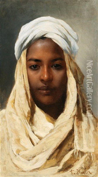 A Bedouin Oil Painting - Franz Xavier Kosler