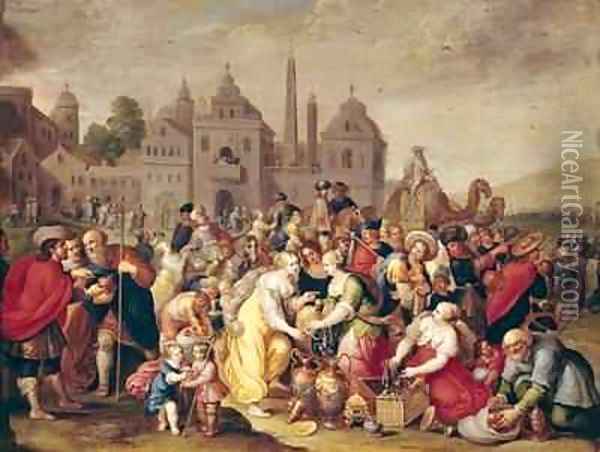 The Exodus or The Vases of the Egyptians Oil Painting - Frans the younger Francken