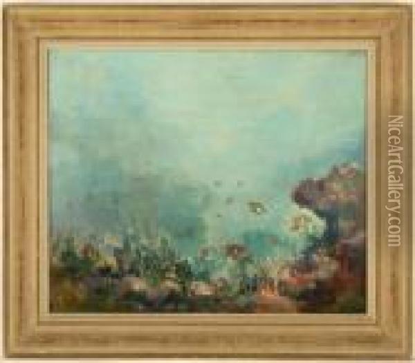 Under The Sea Oil Painting - Emil Carlsen