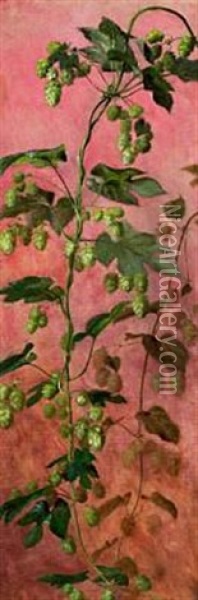 Hops In Bloom Oil Painting - Anthonie Eleonore (Anthonore) Christensen