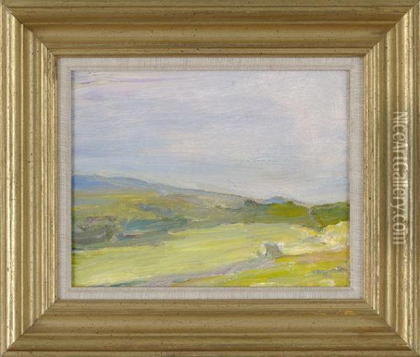 Hillside Oil Painting - Emil N.A. Carlsen