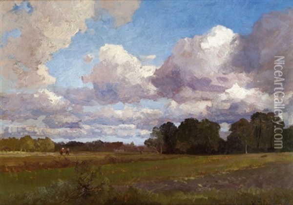 Landschaft Oil Painting - Hugo Darnaut