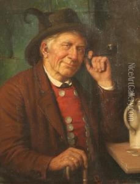 Portrait Oil Painting - Josef Wagner-Hohenberg