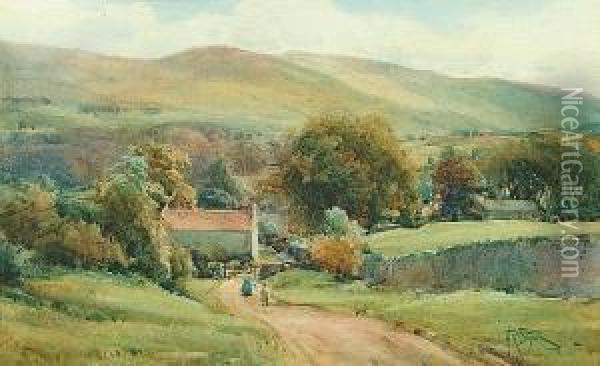 Rylstone Fell Oil Painting - Arthur Reginald Smith