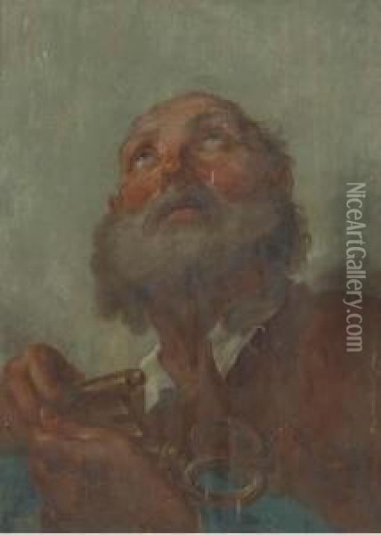 Saint Peter Oil Painting - Benedetto Luti