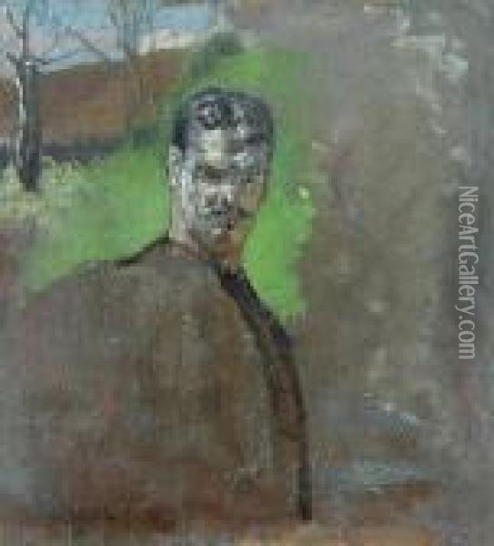 Portret Mezczyzny Oil Painting - Jacek Malczewski