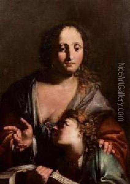 Educazione Della Vergine Oil Painting - Pietro Negri