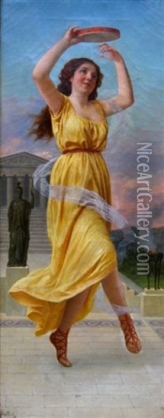 Dance Of The Gods Oil Painting - Pietro Saltini