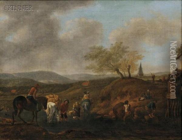 Landscape Oil Painting - Nicolaes Berchem