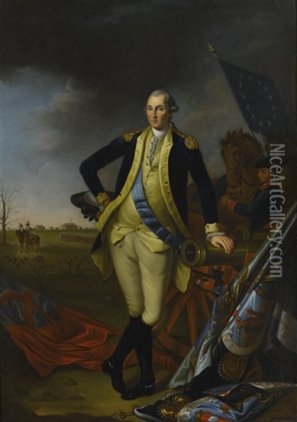 George Washington After The Battle Of Princeton Oil Painting - Charles Willson Peale
