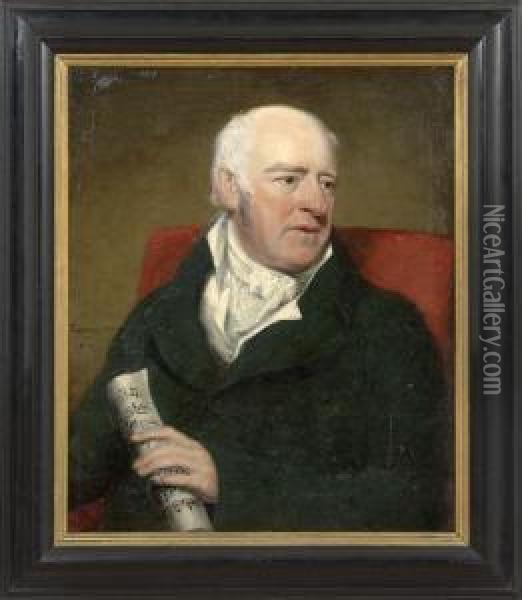Portrait Of George Lambert Oil Painting - James Ramsay