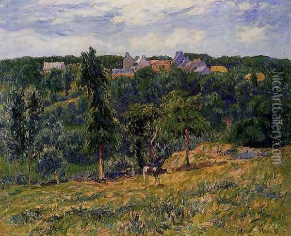 Village near Clohars Oil Painting - Henri Moret